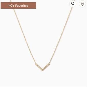 Uncommon James Studded Baby V Necklace